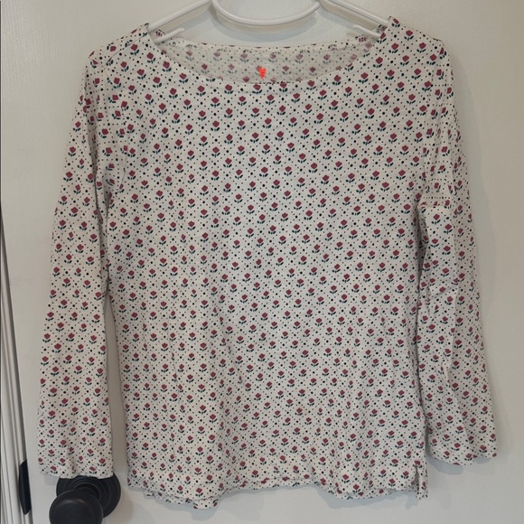 T-shirt Manches Longues Crewcuts Floral - Taille 12 Fille - Beige - Neuf Sans étiquettes